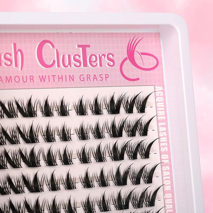 Himirell Cat Eye Lash Clusters Kit Spiky Cluster Eyelashes Kit Fairy Eyelash Clear Cluster Anime Individual Lashes Natural Lash Extension Cluster Wispy Manga Cluster Lash Kit