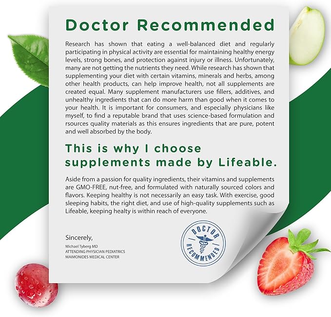 Lifeable Collagen Peptides Gummies 100mg | with 10000mcg Biotin | Great Tasting Biotin and Collagen Supplements | for Hair, Skin, and Nails | Collagen Gummies for Women, Men, Adults | 90 Gummies