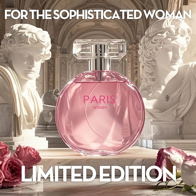 A CENTER 4PCS Perfume Set for Women - Floral Fragrance Gift Set with Vanilla,Sweet Fruity, Eau De Parfume| 3.4 Fl Oz Each Women's Cologne(Valentine Milano,Sexy Lady,Paris,Black Opinion)