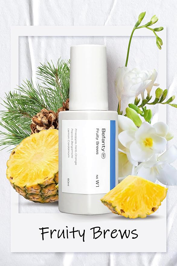 Befanty Natural Spray Deodorant for Women & Men, Aluminum-Free, 24 Hours Odor Protection, Long-Lasting Fragrance Body Mist, Travel Size, Suitable for Sensitive Skin – Fruity Brews, 2.0 fl oz
