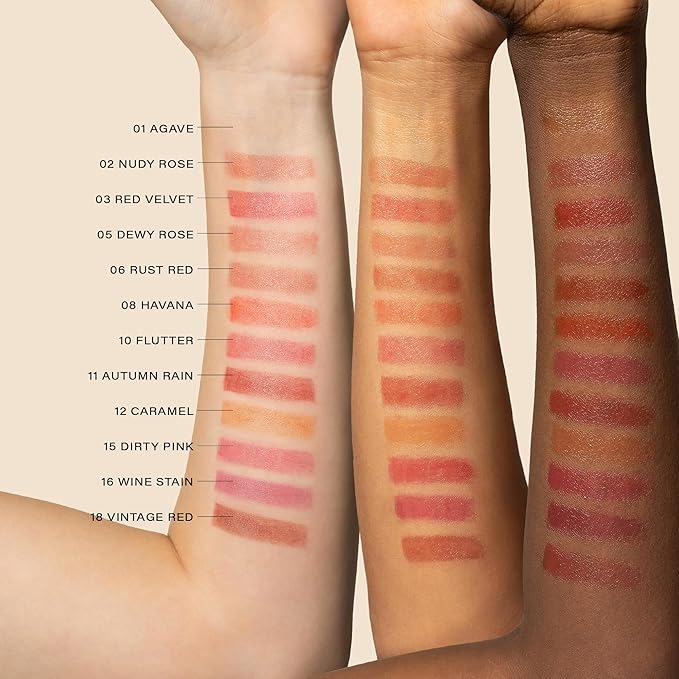 Melixir Vegan Lip Butter (12 Colors), Hydrating Lip Balm Stick, Bee-Free, Petrolatum-Free, Plant-Based, Moisturizes Dry & Chapped Lips With Shea Butter, Sheer, Natural Finish - #01 Agave(Clear)