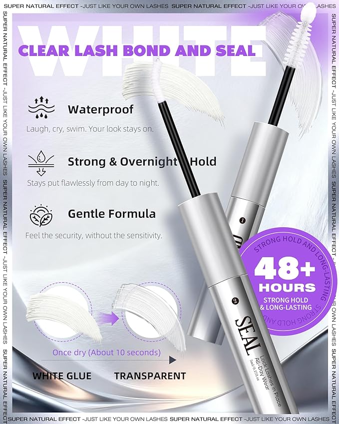 EYDEVRO Natural Lash Clusters Kit Wispy Eyelash Clutsers Kit 10-16mm Cluster Eyelash Extensions D Curl Lash Extension Kit Salon-quality Cluster Lashes at Home Lash Bond and Seal, Tweezers, Brush