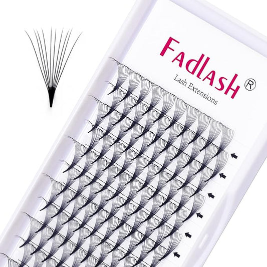 10D Premade Volume Eyelash Extensions Pro Ponit Premade Lash Extensions Fans Pre Made Fanned Russian Volume Lash Extensions Long Lasting (10D-0.07-D， 18mm)
