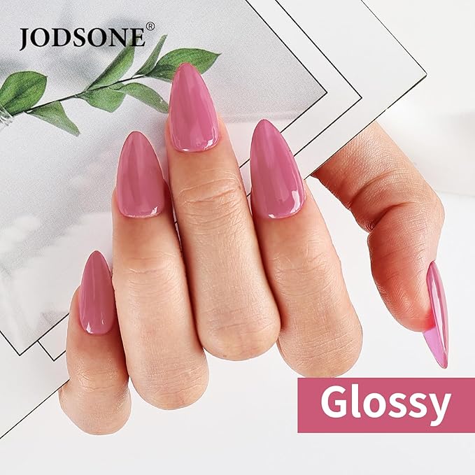 JODSONE Lady Roses Gel Nail Polish 10ml Nude Pink Gel Polish Dusty Rose Nail Color Long-Lasting Chip-Resistant Easy to Apply Low Odor Need U V Lamp Curing