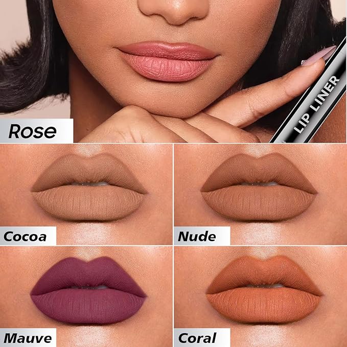 Lip Stain Peel Off, Matte Finish & Waterproof Peel Off Lip Tint Color for Women Lip Contour Makeup, Long-Wear, Easy to Use for A Beauty Lip Look with All Day, Cruelty-Free (#01 Nude)