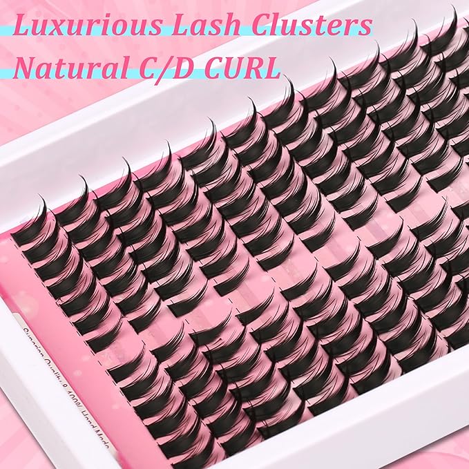 Spikes Lash Clusters Eyelash Clusters Volume Long 12-18mm Individual Lashes DIY Spiky Lash Extension Mega Cluster Eyelash Extensions Mink Strips Lashes Thick