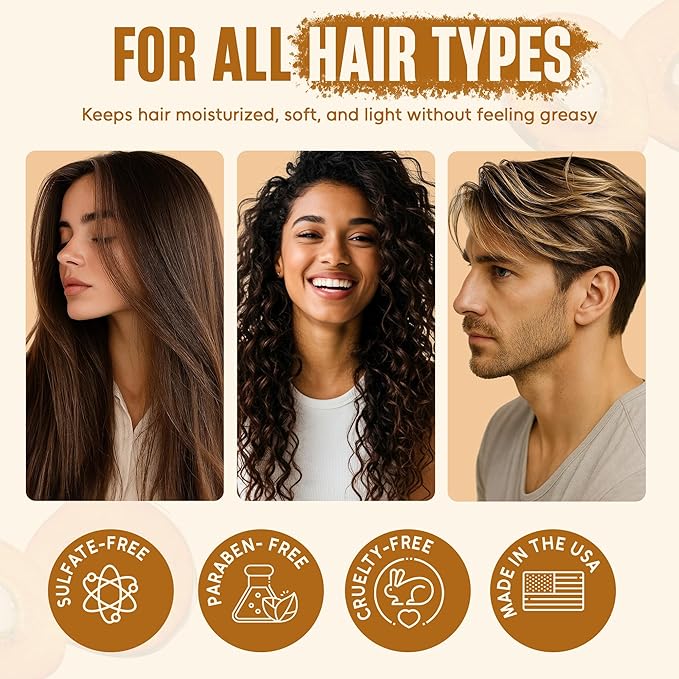 INFINA ESSENTIALS Batana Oil Shampoo and Conditioner Set | 16 fl oz Each | with Biotin & Tea Tree | Moisturizing, Strengthening & Nourishing Formula | Promotes Hair Growth and Thickness