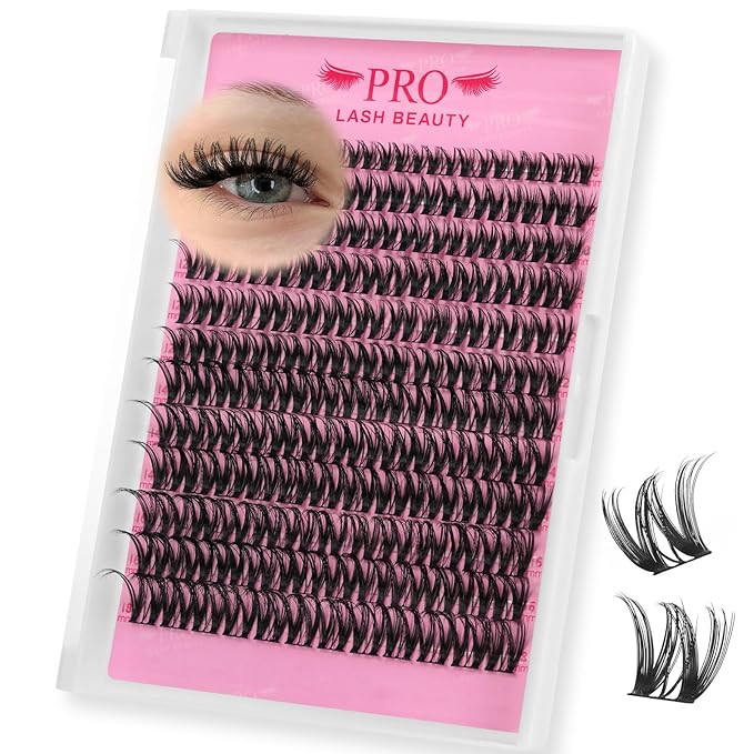 PRO LASHBEAUTY Flora Lash Clusters, Eyelash Clusters 8-18 Mixed Cluster Eyelash Extensions Mixed Lash Extension Reusable Soft & Comfortable (Flora,8-18mix)