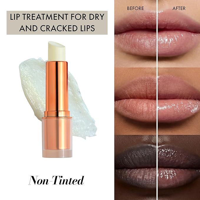 Lip Balm – Hydrating Balm with Cold-Pressed Oils, 10% Squalane, Vitamin E & Ceramides – Natural Moisturizing Lip Butter for Dry Cracked Lips – Clean, Non-Toxic Lips Care for Women – 004 NT