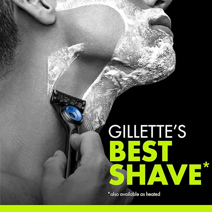 Gillette Labs Special NFL Seahawks Edition Shaving Razor for Men - 1 Handle, 4 Razor Blade Refills & Magnetic Stand, GilletteLabs with Exfoliating Bar