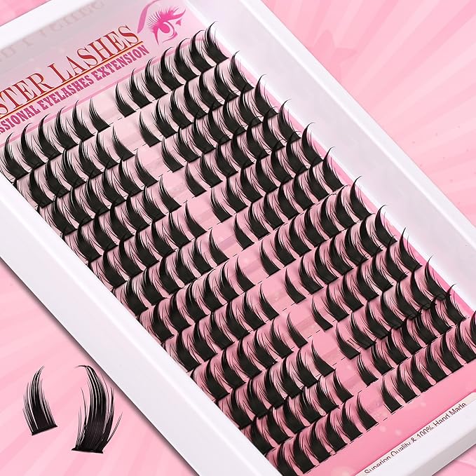 Spikes Lash Clusters Eyelash Clusters Volume Long 12-18mm Individual Lashes DIY Spiky Lash Extension Mega Cluster Eyelash Extensions Mink Strips Lashes Thick
