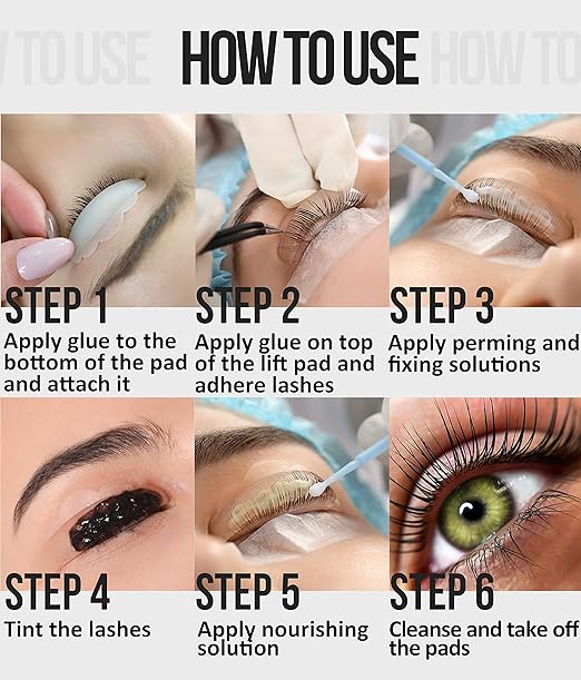 STACY LASH Professional Perm Glue / 0.17 fl.oz./ 5 ml/Transparent Lash Adhesive/Water-Soluble Eyelash Lifting Glue/Supplies for Professional & Home Use