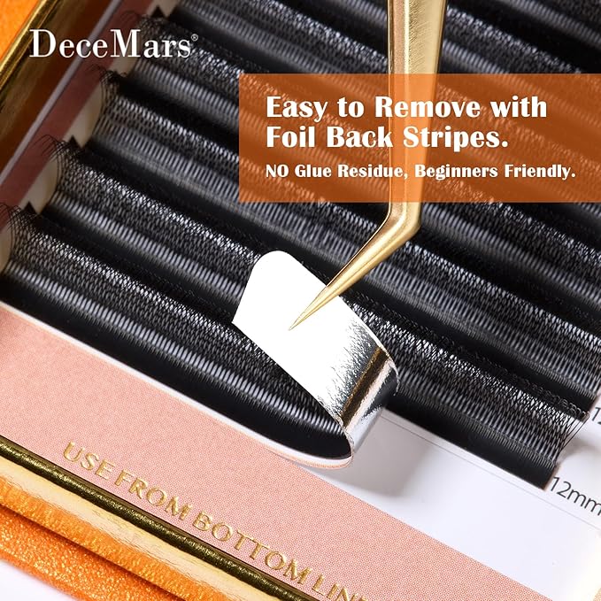 DeceMars 4D U Shaped Eyelash Extensions Supplies Easy Fans Russian Volume Crisscross Eyelashes Natural Soft YY Lash Extensions Handwoven Mesh Wispy Clusters Matte Black-0.07mm-L+ Curl-15mm