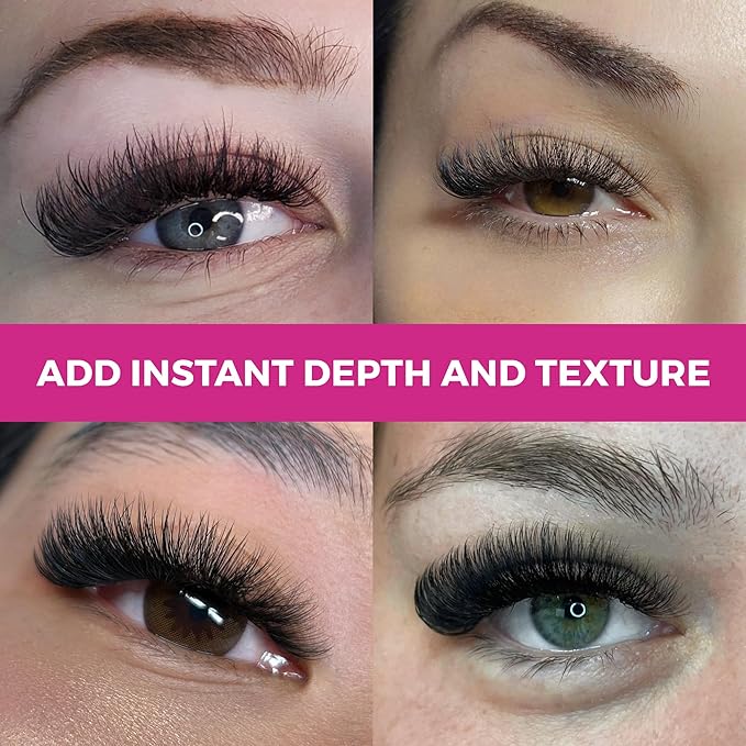 Eyesy Lash 500 Camellia Promade Fans - 5D 0.07 Size 10-12-14mm Curl C - Natural Premade Lash Fans for Eyelash Extensions 3 Lengths in 1 Loose Pre Made Eyelash Create Depth, Texture, Layer, Volume