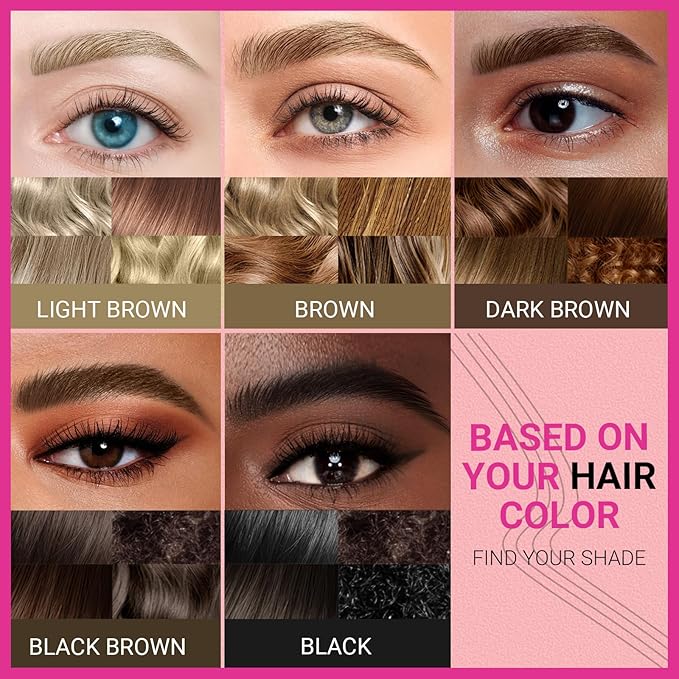 iMethod Eyebrow Pencils for Women - Eyebrow Pencil Magical 2-in-1 Dual-Ended Brow Pencil with 4-Fork-Tip & Ultra Precise Brush-Tip Create Natural Hair-Like Brows, Last All-Day, Natural Brown