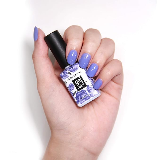 LONDONTOWN UV/LED Gel Nail Polish - Long Lasting, Chip Resistant High Shine Color - Glossy Bold Purple, Uptown, 12ml/.40fl oz