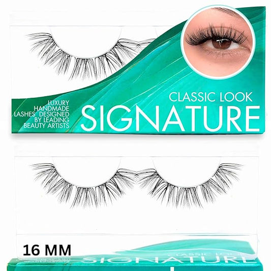 GAZELLE Luxury Natural Lash Clusters, Soft Korean Silk PBT Fibers, DIY Cluster Eyelash Extensions, Comfortable Wear, Lasts 10 Days – Signature – 16mm