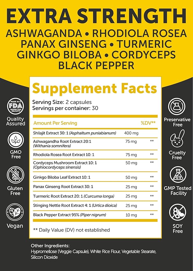Lunakai USA Made Collagen Gummies & Shilajit Capsules Bundle - Hair, Skin, Nails, and Energy Support