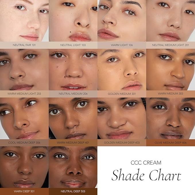 CLE Cosmetics CCC Cream (Olive Medium Deep 406 / SPF 50) - Color Correcting With Sunscreen - Lightweight, Hydrating Foundation - BB & CC Hybrid - Light to Medium Coverage - 1 fl oz