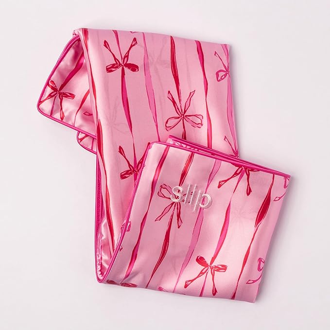 slip Queen Silk Pillowcase – Strawberry Cupcake Limited Edition with Piping – Anti-Frizz, Anti-Crease, Anti-BedHead – 100% Pure Mulberry Silk