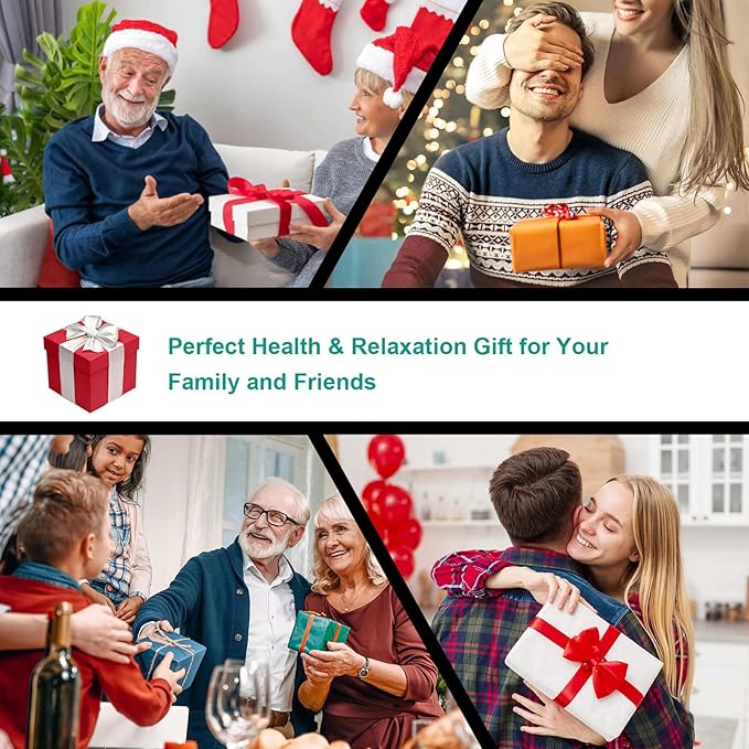 LINGTENG Rechargeable Foot Massager with Heat, Cordless Shiatsu Foot Massager for Cord Remote Control, Heated Massage with Roller, Portable for Home/Office Use, Dad Gifts, Mom Gifts