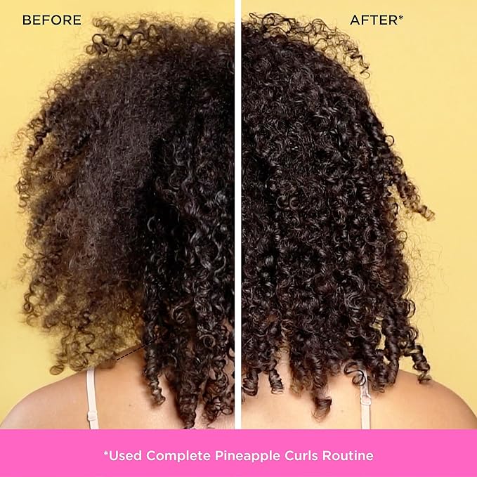 Pacifica Pineapple Curls Refresher Mist - Curl Refresher Spray, with Hyaluronic Acid, Vitamin B5 and Plant Oils, Vegan and Dermatologist Tested Curly Hair Products and Wavy Hair Products - 4 Fl Oz