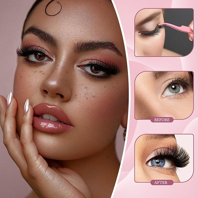 YIDUO 3 Styles Lashes Cluster Kit 720Pcs Eyelash Extensions Kit 40P+60P+80P 8-18mm D Curl Volume False Eyelashes DIY Individual Wispy Fake Eye Lashes Combo Packs with Bond&Seal |Tweezers | Removers