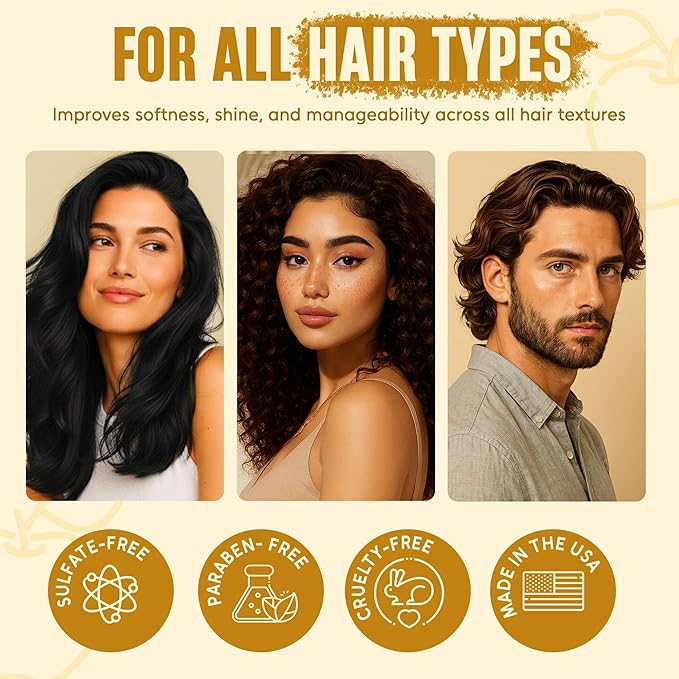 INFINA ESSENTIALS Apple Cider Vinegar Shampoo and Conditioner Set | 16 fl oz Each | with Batana Oil, Biotin & Tea Tree | Clarifying, Detoxifying & Moisturizing Formula | Promotes Hair Growth & Shine