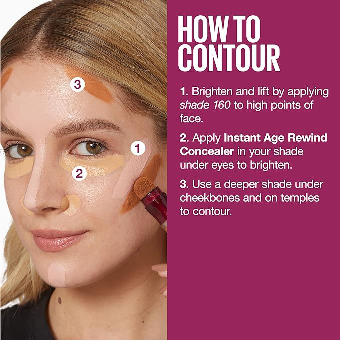 Maybelline Instant Age Rewind Eraser Dark Circles Treatment Multi-Use Concealer, 095, 1 Count (Packaging May Vary)