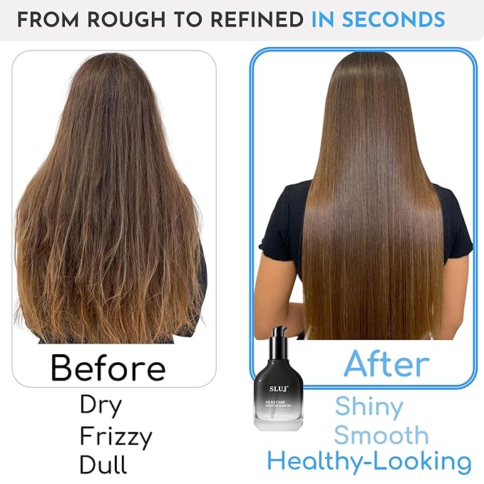 SLUJ Hair Perfume for Women & Men - Lightweight Anti Frizz Hair Oil for Frizz & Damaged Hair, Repairing Hair Serum, Long Lasting Hair Fragrance, Travel Size Moisturizing Hair Perfume Oil