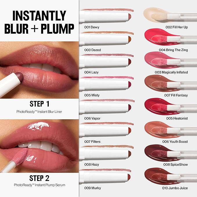 REVLON PhotoReady Blur Liner, Soft Matte Lip Makeup to Overline for Instant Natural, Fuller-Looking Lips, 006 Vapor, 0.05 oz