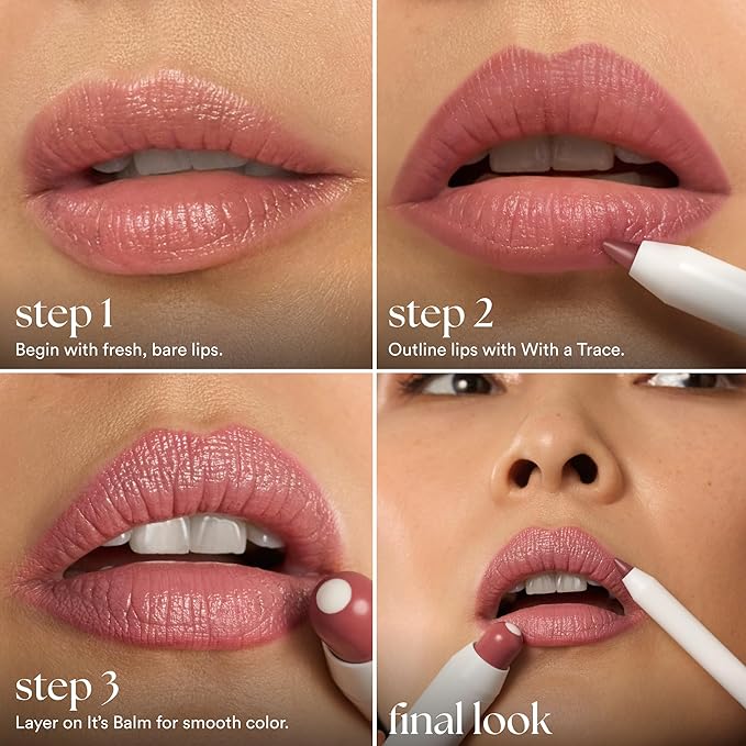 Julep It’s Balm Moisturizing Lip Color Trio – Brandy Wine, Brown Sugar, Almond Nude – Hydrating Lip Crayon Set – Vegan & Cruelty-Free