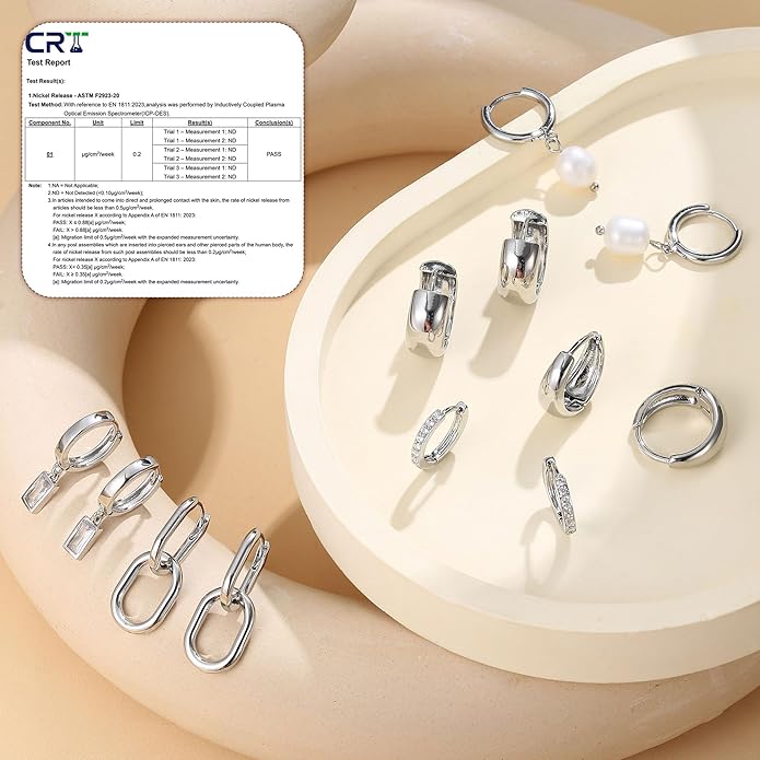 BESTEEL 13 Pairs Small Stud Hoop Earrings Set for Women Hypoallergenic Gold Plated Huggie Hoops Pearl Dainty Lightweight Earrings for Gift