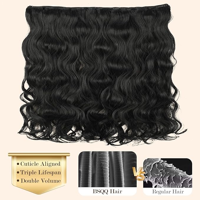 16A Body Wave Bundles Human Hair 100% Real Raw Human Hair Bundles Body Wave 22 22 24 24 Inch,No Tangle Shedding,Triple Lifespan Virgin Hair Extensions Thick Weave Reusable