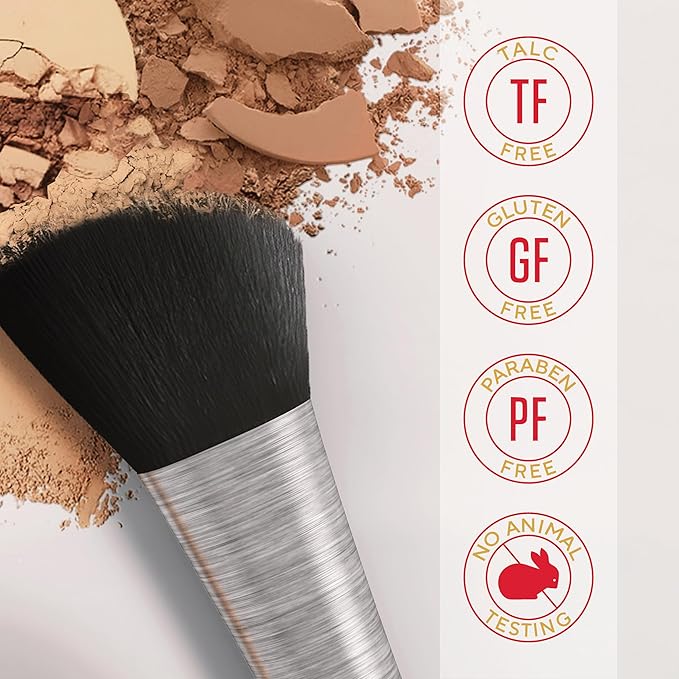 MIRABELLA - Invincible for All Pure Press Foundation, HD-Finish Pressed Powder, Buildable Mineral Pressed Powder Compact with Jojoba & Triglyceride, Age-Defying Makeup for All Skin Types, Deep D14