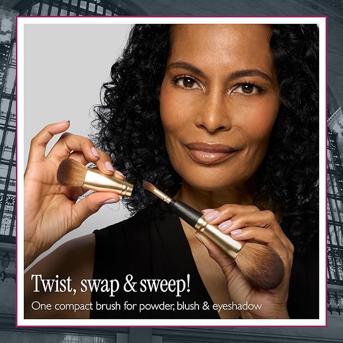 LAURA GELLER NEW YORK Cosmetic Professional Makeup Brushes - Cruelty-Free - 20 4-in-1 Travel Makeup Brushes