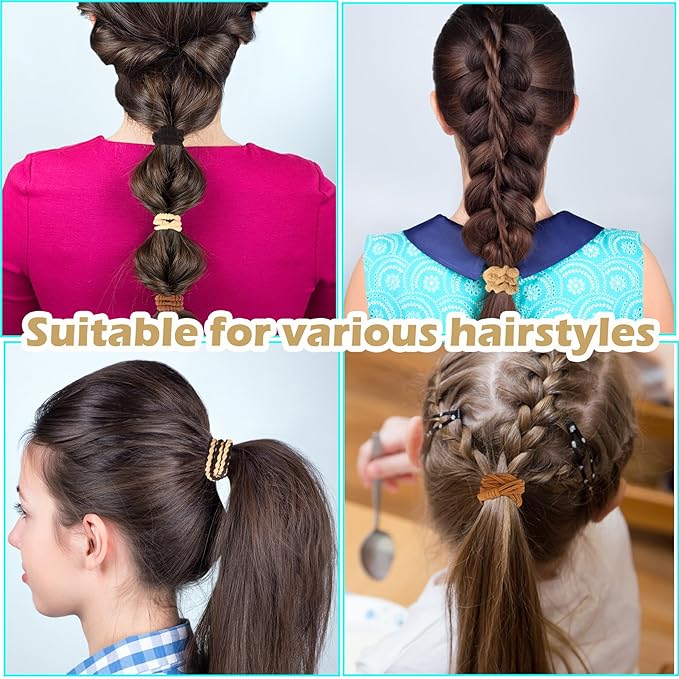 20PCS Hair Ties for Women, Multicolor Neutral Boho Bracelets Hair Ties for Thick or Thin Hair, Hair Tie for Ponytail Holders, No Damage Hair Accessories Hair Tie.