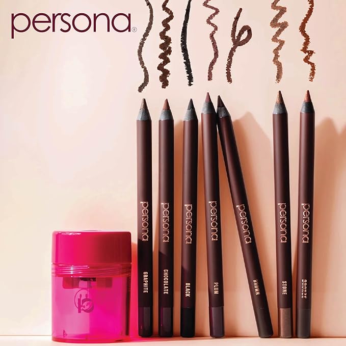 PERSONA 24HR Waterproof Eyeliner | Creamy, Smudgeable Pencil for Lash Line & Waterline | All-Day to All-Night Wear | Vegan, Cruelty-Free, Paraben-Free | Made in USA, Stone