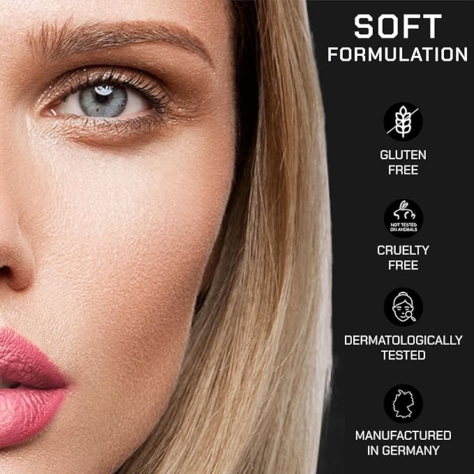 Radiant Professional Waterproof Lip Liner Pencil - Long Lasting Lip Liner for Defined Lips - Soft & Creamy Lipliner with Vitamin E - 1.20 g, (12 DARK RED)
