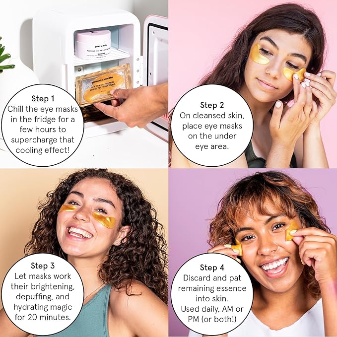 grace & stella Under Eye Patches (12 pairs) Eye Masks for Puffy Eyes and Dark Circles - Stocking Stuffers for Teen Girls, Christmas Gifts for Women, White Elephant Gifts, Birthdays, Holidays - Vegan