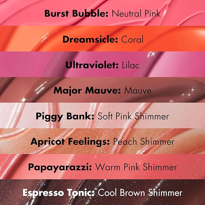 e.l.f. Glow Reviver Plumping Lip Oil, Tinted Lip Plumper For A High-Shine, Plump Finish, Infused With Jojoba Oil, Vegan & Cruelty-Free, Dreamsicle