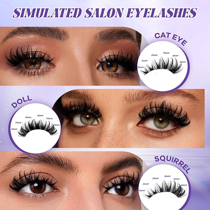 B&Q Manga Lash Clusters SalonSpike 04 10-18mm Mixed Fluffy Eyelash Clusters 156pcs Easily Achieve Salon-quality Lash Extension Results Perfect for Beginners to DIY at Home.(Lash-SalonSpike 04)