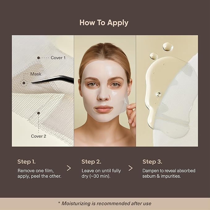 Veyka Nano Liposome + Advanced Sebum Balance Mask - Soothing & Pore Refining Facial Mask with Ceramide, Cica, Multi-Peptide Complex & Panthenol - At-Home Spa Korean Skin Care (5 Sheets, 0.67 Fl Oz)