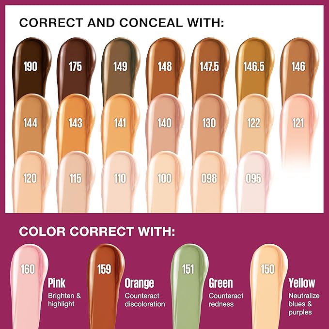 Maybelline Instant Age Rewind Eraser Dark Circles Treatment Multi-Use Concealer, 095, 1 Count (Packaging May Vary)