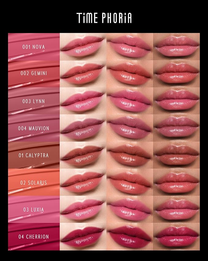 Stellar Dust Lip Stain 003 Lynn, Transfer-Proof &Smudgeproof Lip Gloss, Light Mauve Tinted Glossy Finish, High-Pigment Vibrant Color, Hydrating Lightweight Long-Lasting Lip Makeup for Women