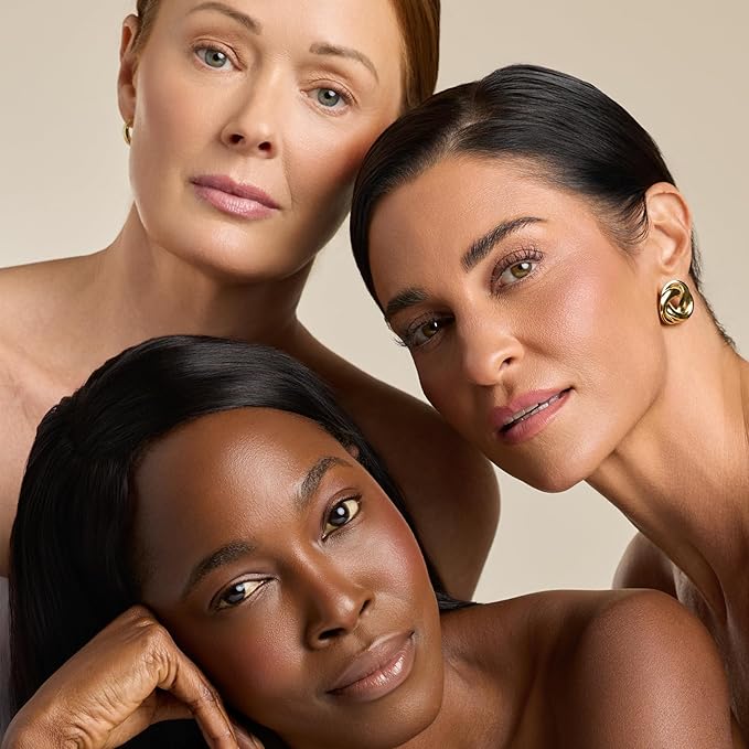 YENSA Skin on Skin BC Foundation Makeup - CC, BB Cream & Full Coverage Foundation-In-One - Buildable, Radiant Finish with SPF 40, Hyaluronic Acid, Peptides & 8 SuperBlacks - Light Medium (1 oz)