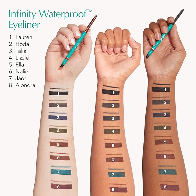 Thrive Causemetics Infinity Waterproof Eyeliner Pencil, Built In Sharpener & Smudge Tip, Long Lasting, Smudge Proof, Hyaluronic Acid & Shea Butter, Vegan & Cruelty Free, Alondra (Aubergine Shimmer)