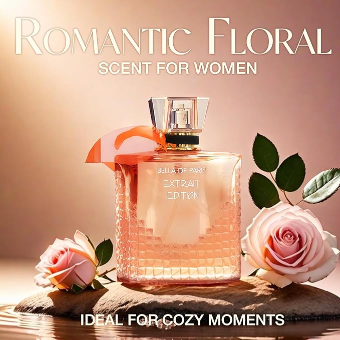 A CENTER Perfum Combo Set for Women - Floral Fragrance with Jasmine, Rose & Lily of the Valley | 3.4 Fl Oz Each Women Cologne Gift Set (La Bella/La Bella Diamonds/Bella De Paris EXT)