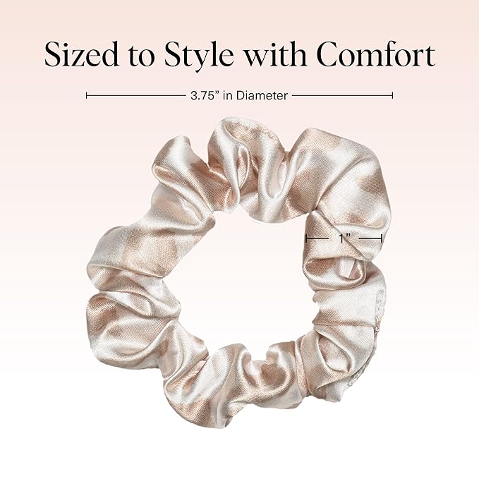 Kitsch Satin Scrunchies for Women - Softer Than Silk Scrunchies | Hair Ties No Damage for Frizz-Free Sleep | Ideal Gifts for Women, Assorted, 5pcs