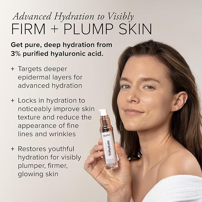 SeroVital TriHydrate – 3% Hyaluronic Acid Serum for Anti-Aging & Hydration – Plump & Firm Skin in 28 Days